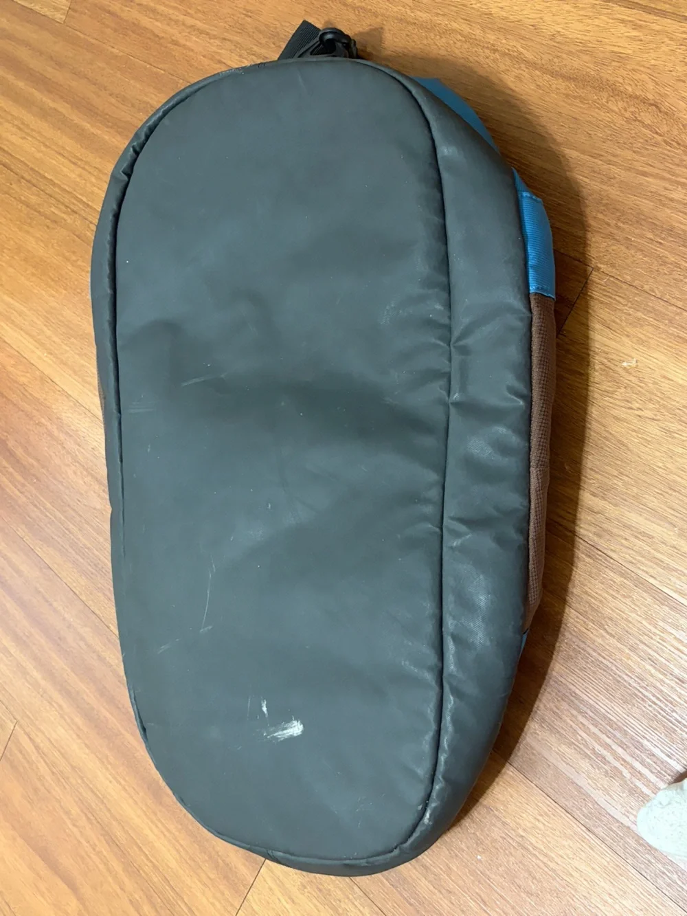Samsonite Outlab Duffle Bag Travel Carry On Brown Blue Medium Crossbody Strap